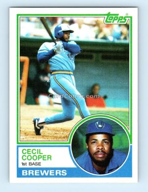 1983 Topps #190 Cecil Cooper Milwaukee Brewers