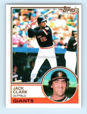 1983 Topps #210 Jack Clark San Francisco Giants