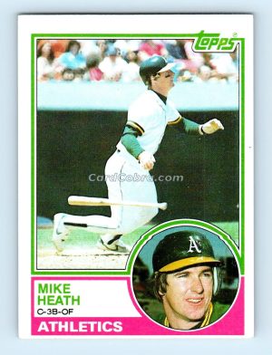 1983 Topps #23 Mike Heath Oakland Athletics