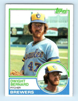 1983 Topps #244 Dwight Bernard Milwaukee Brewers