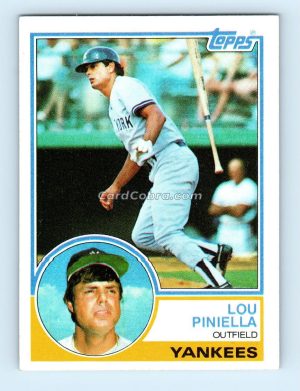 1983 Topps #307 Lou Piniella New York Yankees