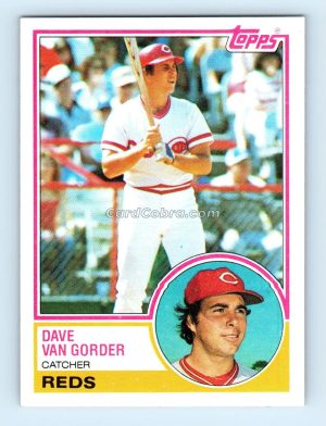 1983 Topps #322 Dave Van Gorder Cincinnati Reds Rookie Card