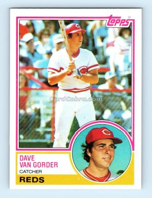 1983 Topps #322 Dave Van Gorder Cincinnati Reds Rookie Card