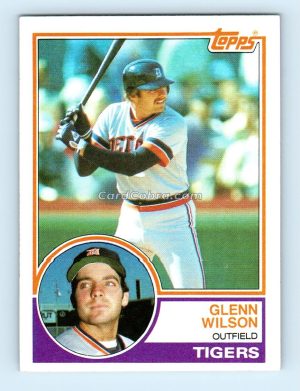 1983 Topps #332 Glenn Wilson Detroit Tigers Rookie Card