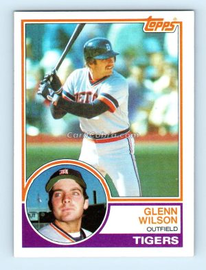 1983 Topps #332 Glenn Wilson Detroit Tigers Rookie Card