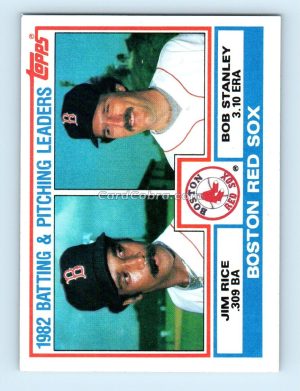 1983 Topps #381 Jim Rice/Bob Stanley Boston Red Sox