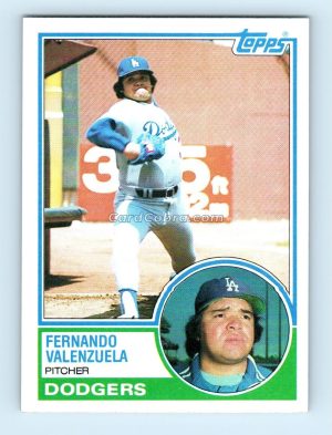 1983 Topps #40 Fernando Valenzuela Los Angeles Dodgers