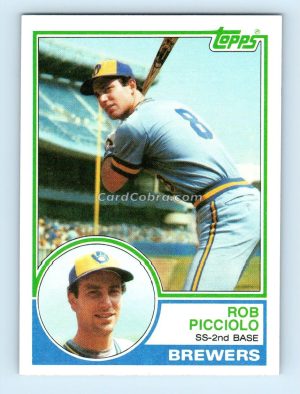 1983 Topps #476 Rob Picciolo Milwaukee Brewers