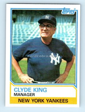 1983 Topps #486 Clyde King New York Yankees