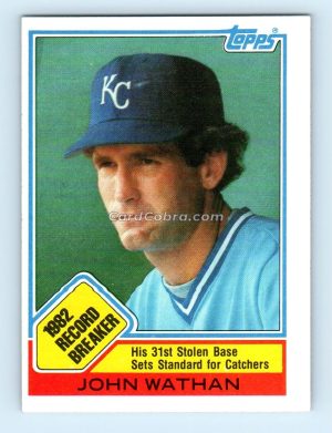 1983 Topps #6 John Wathan Kansas City Royals