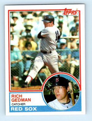 1983 Topps #602 Rich Gedman Boston Red Sox