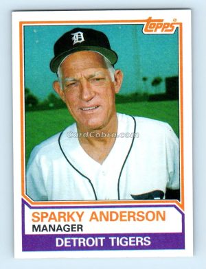 1983 Topps #666 Sparky Anderson Detroit Tigers