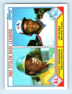 1983 Topps #704 Rickey Henderson/Tim Raines Oakland Athletics/Montreal Expos