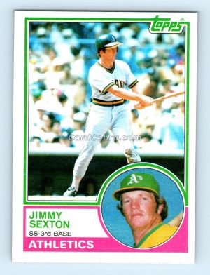 1983 Topps #709 Jimmy Sexton Oakland Athletics