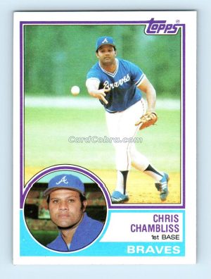 1983 Topps #792 Chris Chambliss Atlanta Braves