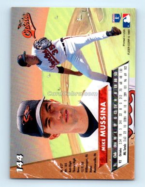 1983 Ultra #144 Mike Mussina Baltimore Orioles