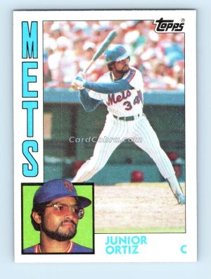 1984 Topps #161 Junior Ortiz New York Mets Rookie Card