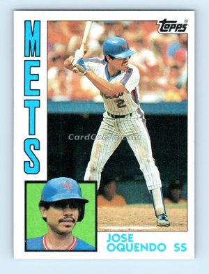 1984 Topps #208 Jose Oquendo New York Mets Rookie Card