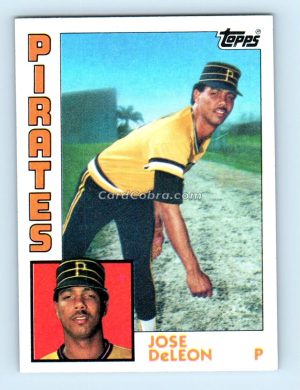 1984 Topps #581 Jose DeLeon Pittsburgh Pirates Rookie Card