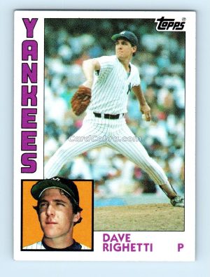 1984 Topps #635 Dave Righetti New York Yankees