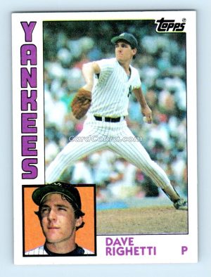 1984 Topps #635 Dave Righetti New York Yankees