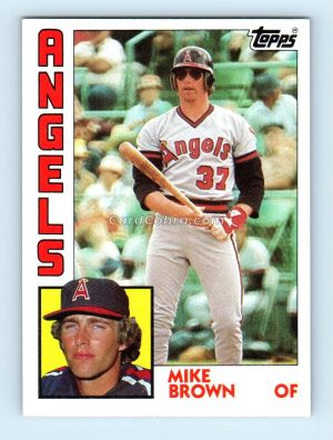 1984 Topps #643 Mike Brown California Angels Rookie Card