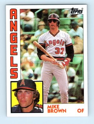 1984 Topps #643 Mike Brown California Angels Rookie Card