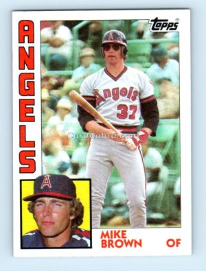 1984 Topps #643 Mike Brown California Angels Rookie Card