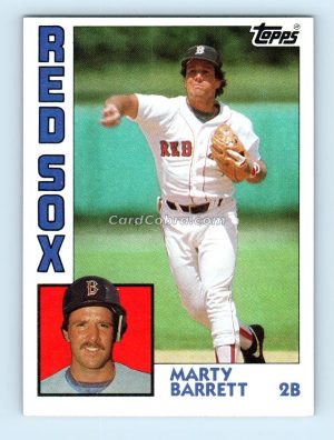 1984 Topps #683 Marty Barrett Boston Red Sox Rookie Card