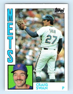 1984 Topps #763 Craig Swan New York Mets