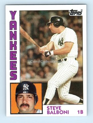 1984 Topps #782 Steve Balboni New York Yankees