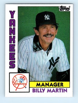 1984 Topps #81 Billy Martin New York Yankees