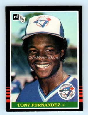 1985 Donruss #390 Tony Fernandez Toronto Blue Jays