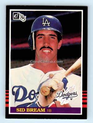 1985 Donruss #470 Sid Bream Los Angeles Dodgers Rookie Card