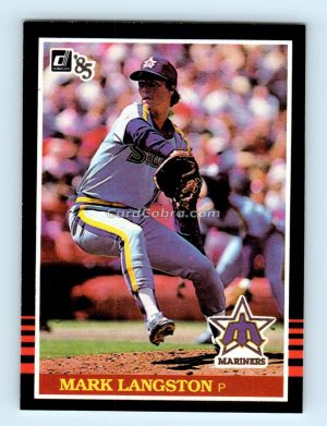 1985 Donruss #557 Mark Langston Seattle Mariners Rookie Card