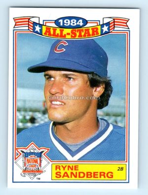 1985 Topps Glossy All-Stars #3 Ryne Sandberg Chicago Cubs