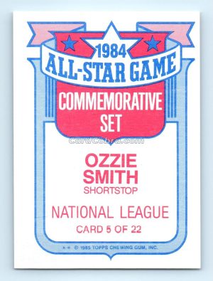 1985 Topps Glossy All-Stars #5 Ozzie Smith St. Louis Cardinals