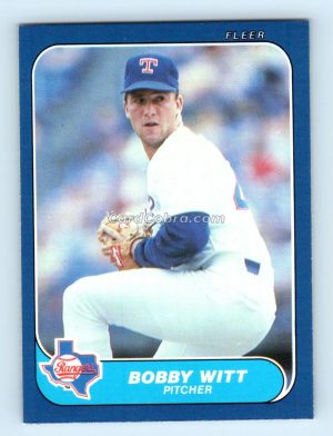 1986 Fleer Update #U-129 Bobby Witt Texas Rangers