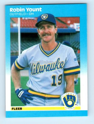 1987 Fleer Glossy #361 Robin Yount Milwaukee Brewers