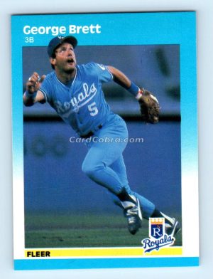 1987 Fleer Glossy #366 George Brett Kansas City Royals