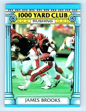 1987 Topps 1000 Yard Club #17 James Brooks Cincinnati Bengals