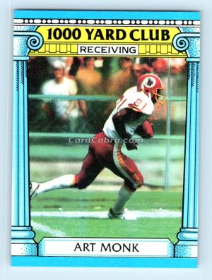 1987 Topps 1000 Yard Club #19 Art Monk Washington Redskins