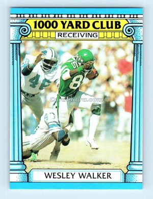 1987 Topps 1000 Yard Club #22 Wesley Walker New York Jets