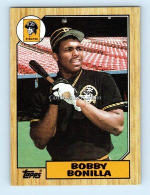 1987 Topps #184 Bobby Bonilla Pittsburgh Pirates Rookie Card