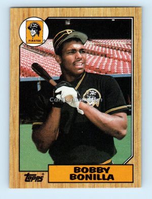 1987 Topps #184 Bobby Bonilla Pittsburgh Pirates Rookie Card