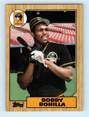 1987 Topps #184 Bobby Bonilla Pittsburgh Pirates Rookie Card