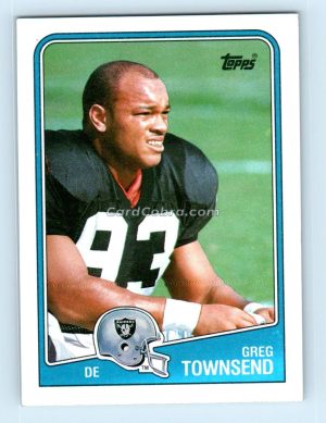 1988 Topps #338 Greg Townsend Los Angeles Raiders