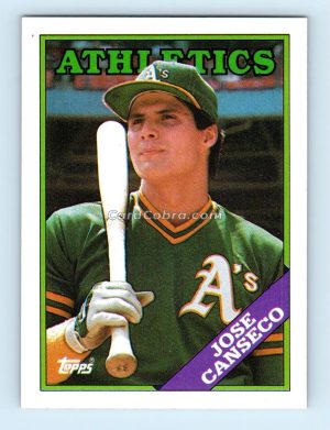 1988 Topps #370 Jose Canseco Oakland Athletics