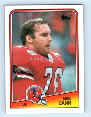 1988 Topps #390 Mike Gann Atlanta Falcons