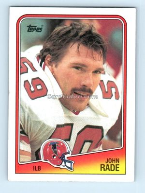 1988 Topps #393 John Rade Atlanta Falcons Rookie Card